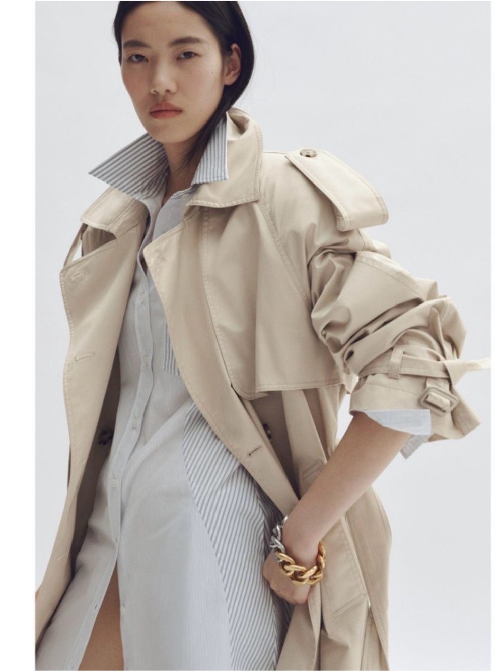 Stella McCartney x H&M Beige Trench Coat - Picture 4 of 6